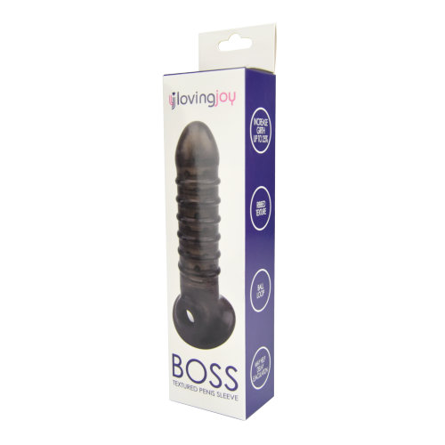 Manșon texturat Boss cu buclă pentru testicule Loving Joy - imagine 9