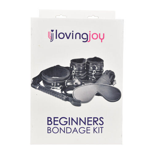 Set bondage pentru începători, negru, 8 piese, Loving Joy - imagine 9