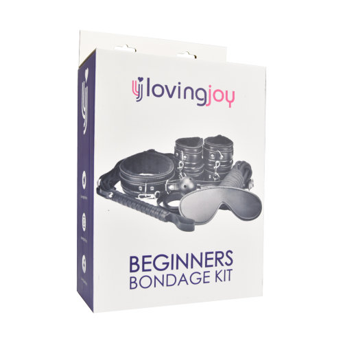 Set bondage pentru începători, negru, 8 piese, Loving Joy - imagine 11