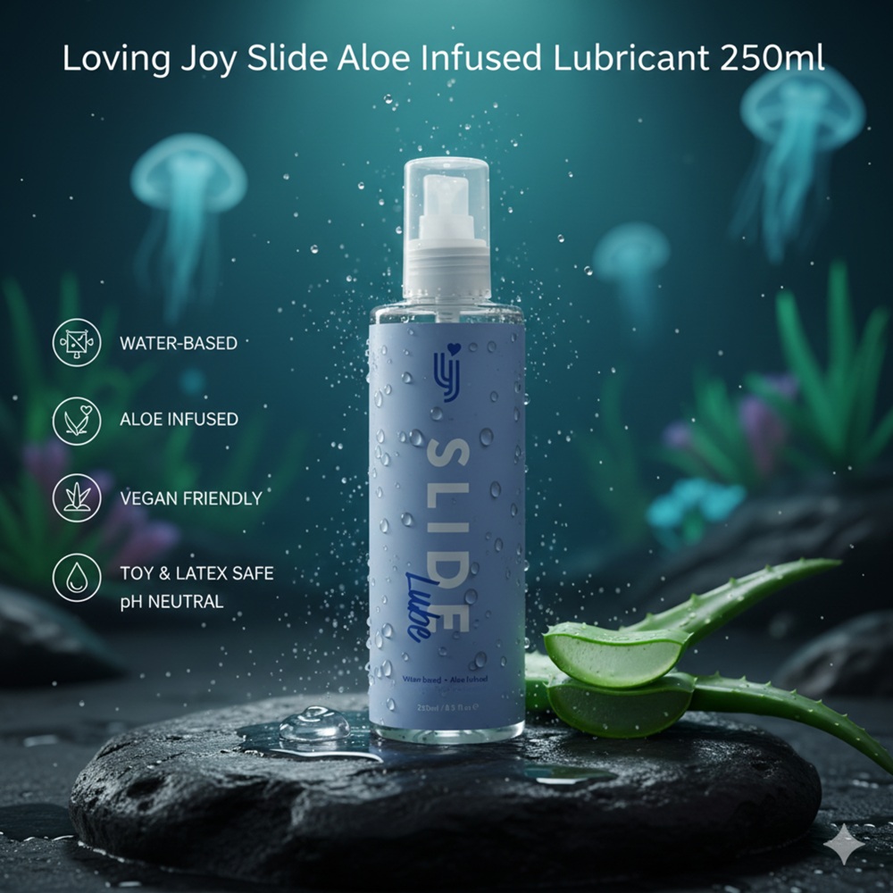 Lubrifiant pe bază de apă cu aloe Slide 250ml Loving Joy - imagine 7
