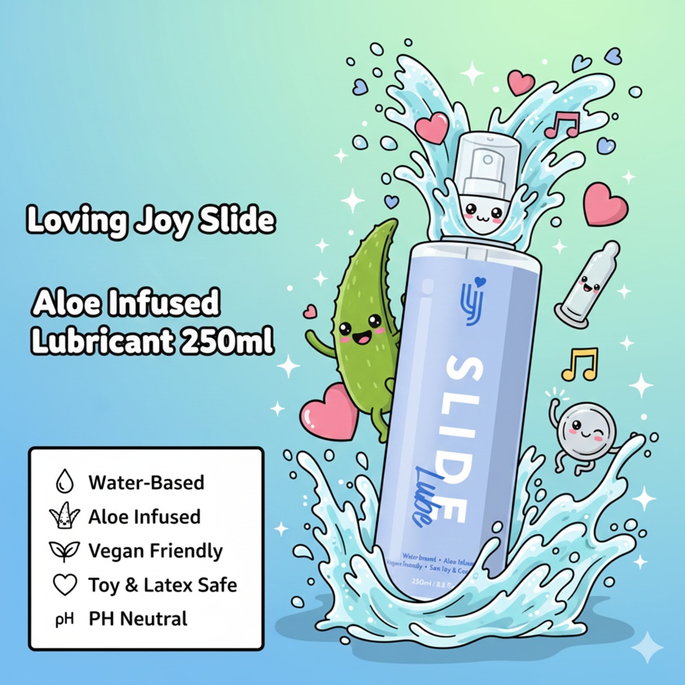 Lubrifiant pe bază de apă cu aloe Slide 250ml Loving Joy - imagine 8