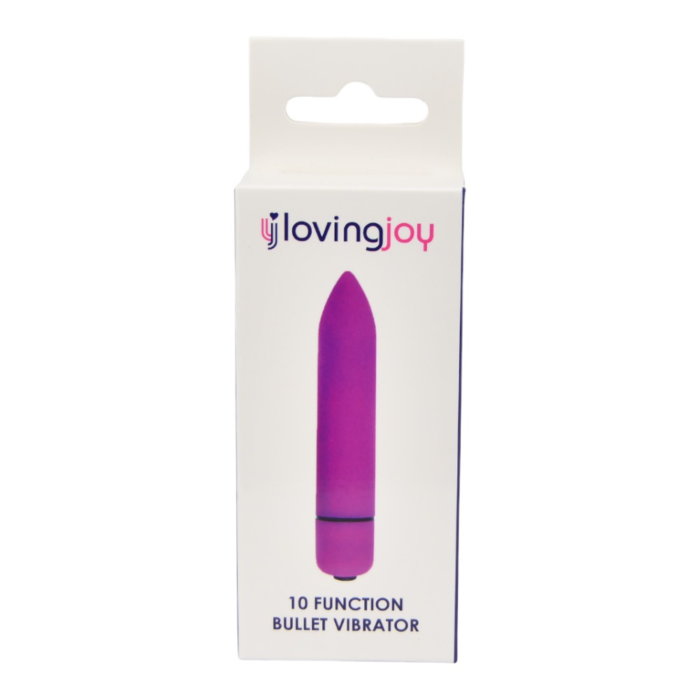 Vibrator bullet mov cu 10 funcții Loving Joy - imagine 4