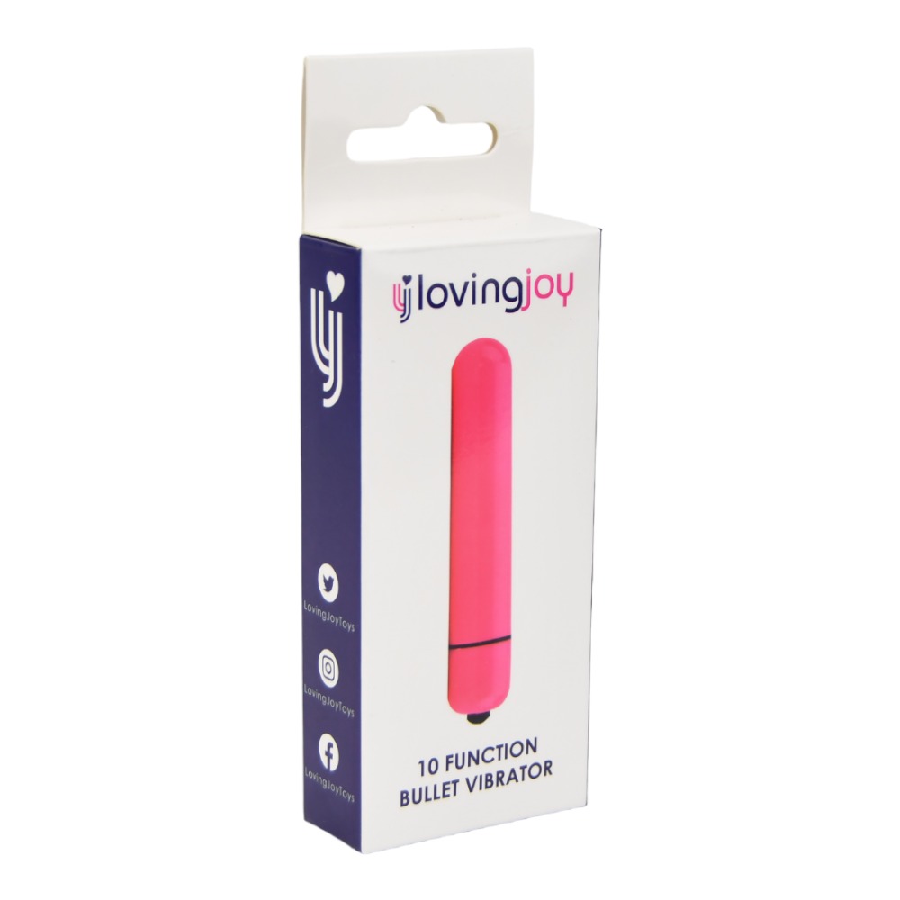 Vibrator bullet roz cu 10 funcții Loving Joy - imagine 5