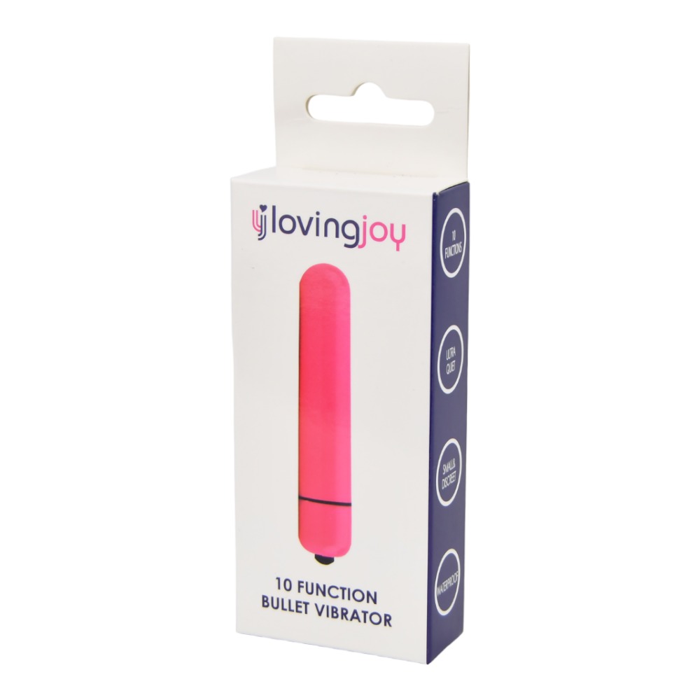 Vibrator bullet roz cu 10 funcții Loving Joy - imagine 6