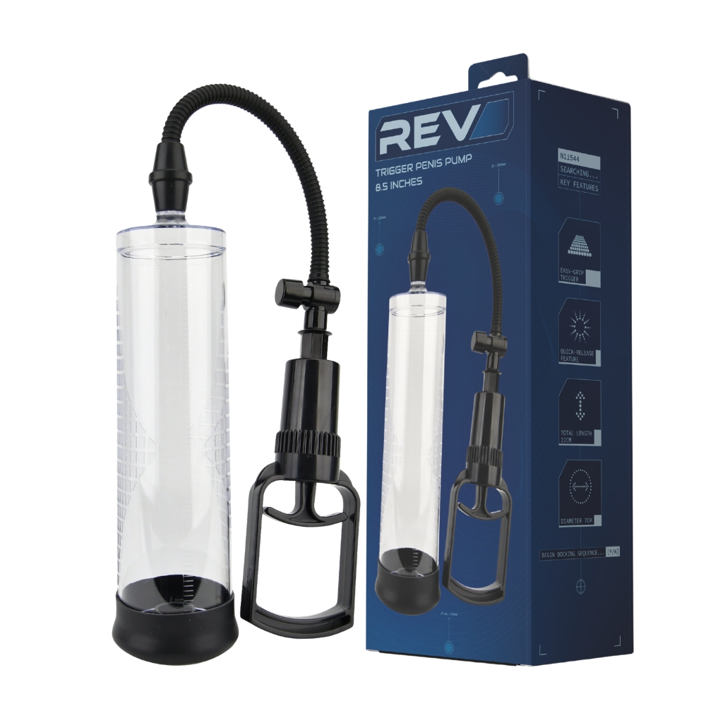 Pompă pentru penis Rev-Pump Trigger 22cm - imagine 3