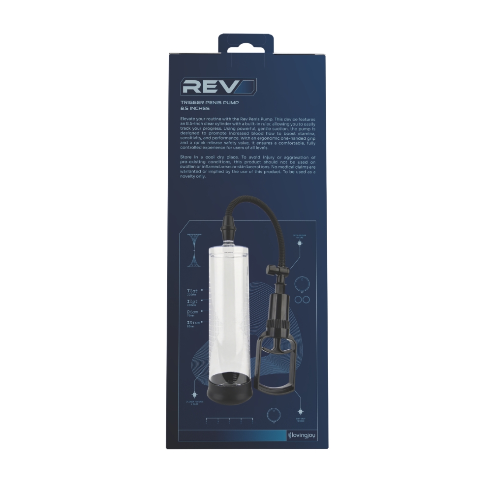 Pompă pentru penis Rev-Pump Trigger 22cm - imagine 7