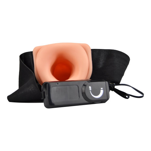Strap-on gol pe interior cu vibrație, 20,5cm, Loving Joy - imagine 3