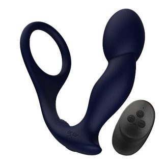 Stimulator de prostată cu telecomandă și inel pentru penis Rev-Pro