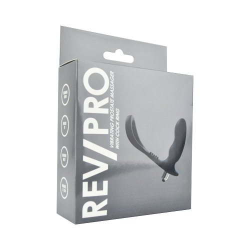 Stimulator vibrator de prostată cu inel pentru penis Rev-Pro - imagine 5