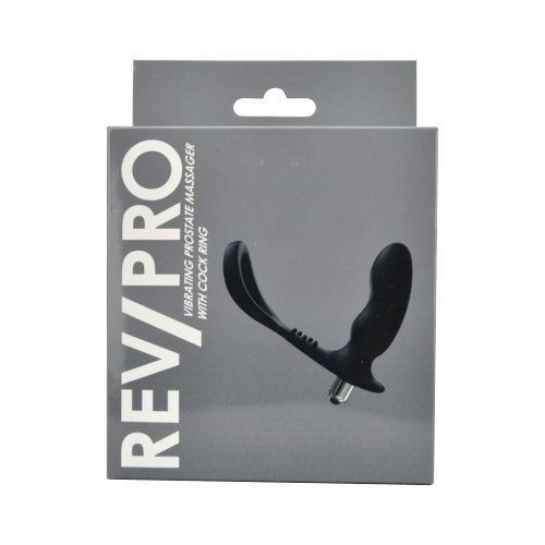 Stimulator vibrator de prostată cu inel pentru penis Rev-Pro - imagine 3