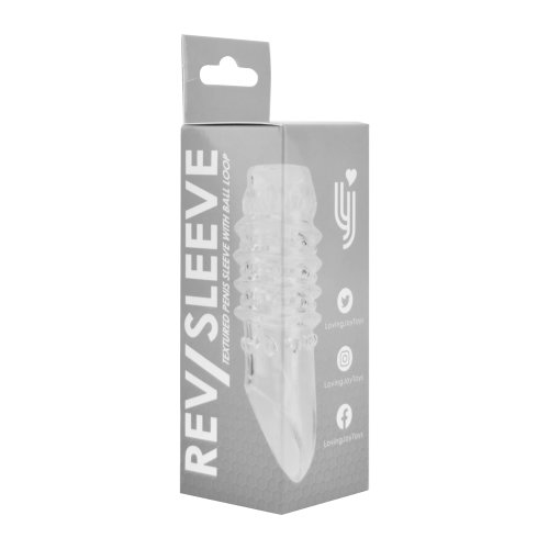 Manșon texturat cu buclă pentru testicule Rev-Sleeves - imagine 6