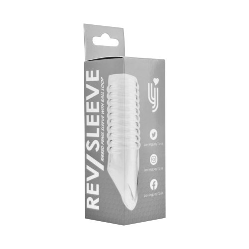 Manșon striat cu buclă pentru testicule Rev-Sleeves - imagine 7