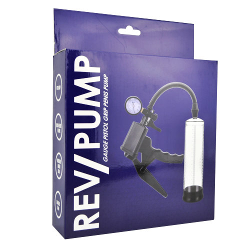 Pompă pentru penis cu mâner pistol și manometru Rev-Pump - imagine 8