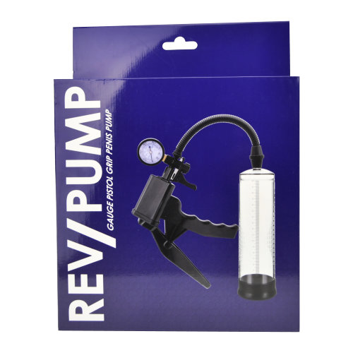 Pompă pentru penis cu mâner pistol și manometru Rev-Pump - imagine 6