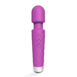Vibrator wand cu 20 funcții, mov, Loving Joy