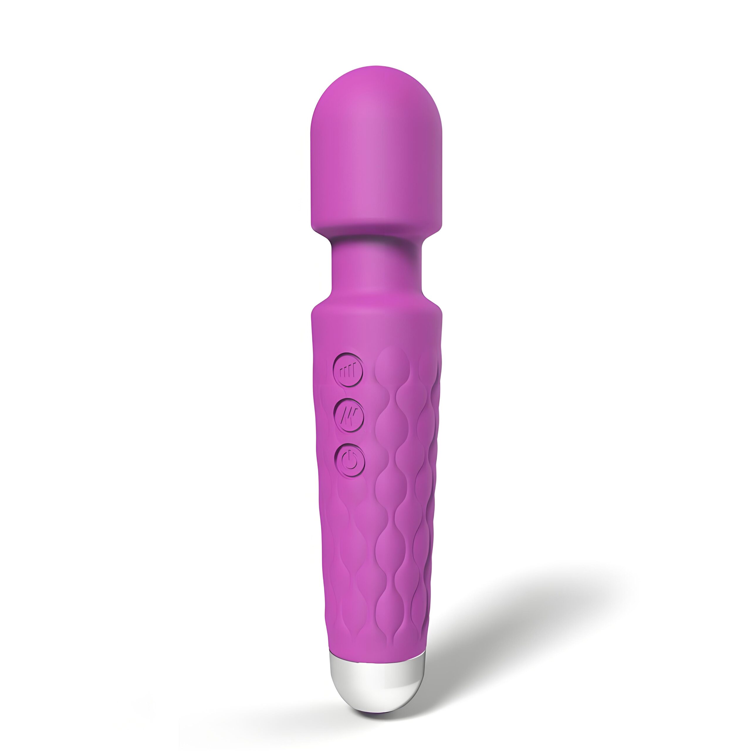 Vibrator wand cu 20 funcții, mov, Loving Joy - imagine 2