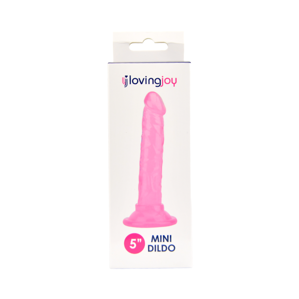 Dildo subțire pentru începători, 15cm, roz, Loving Joy - imagine 7