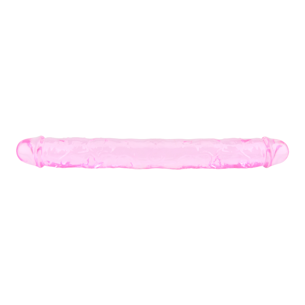 Dildo dublu, 30cm, roz, Loving Joy - imagine 3