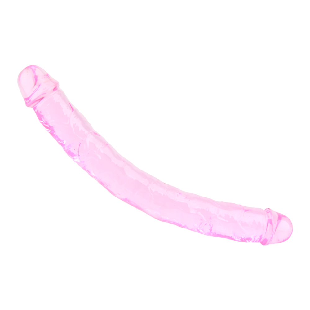Dildo dublu, 30cm, roz, Loving Joy - imagine 4