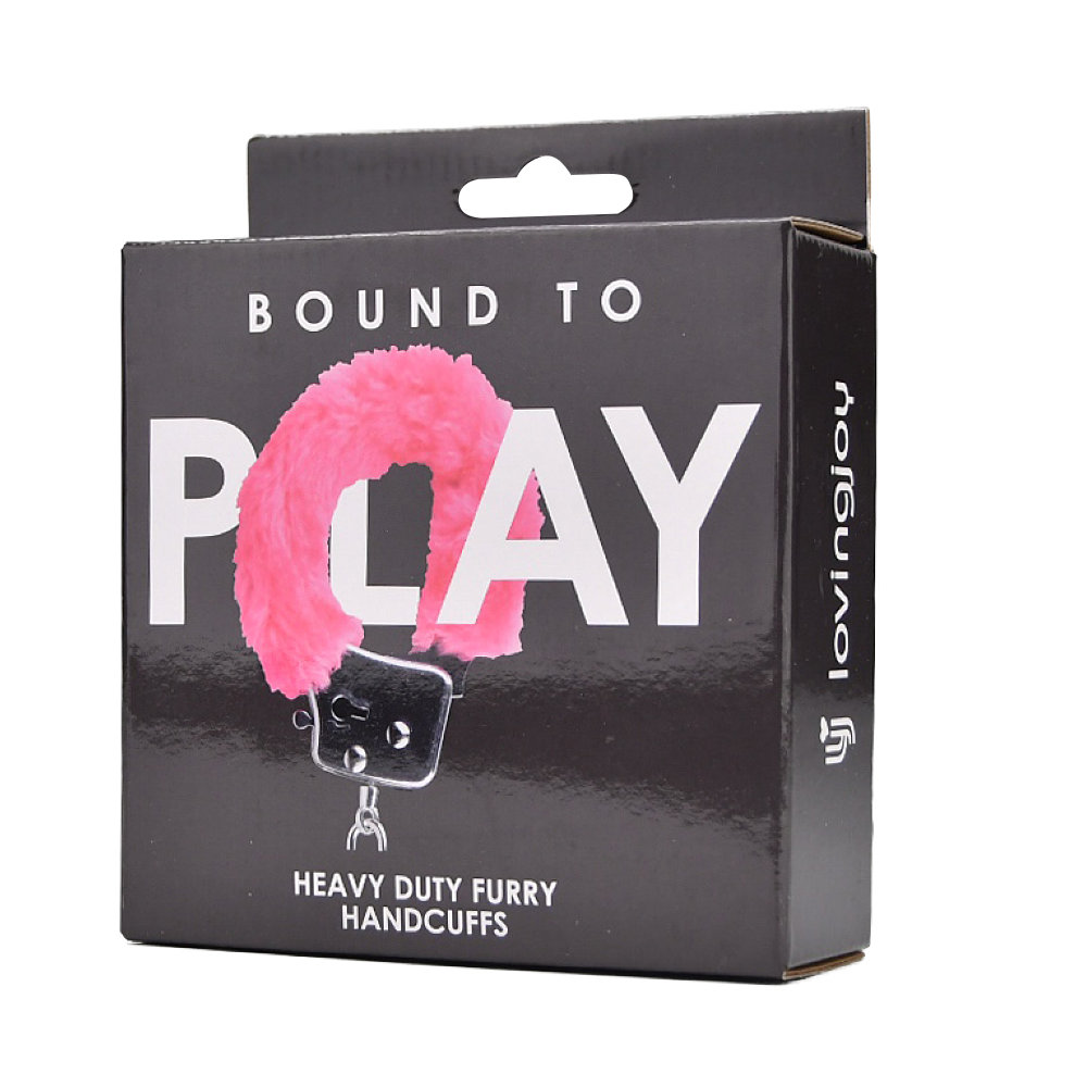 Cătușe pufoase heavy-duty roz Bound to Play - imagine 6