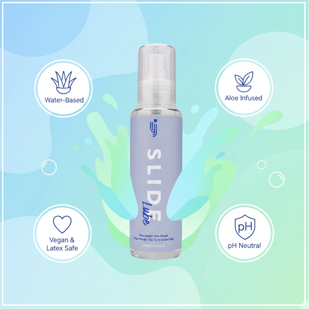 Lubrifiant pe bază de apă cu aloe Slide 100ml Loving Joy - imagine 12