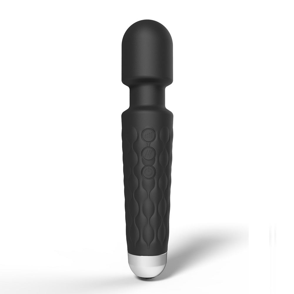 Vibrator wand cu 20 funcții, negru, Loving Joy - imagine 2
