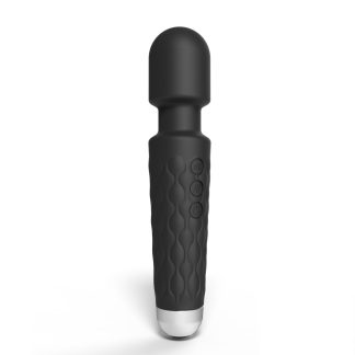 Vibrator wand cu 20 funcții, negru, Loving Joy