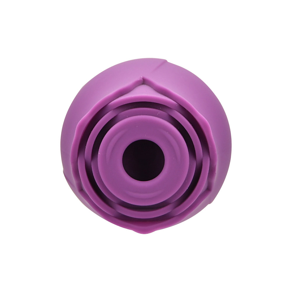 Vibrator cu sucțiune Rose Toy, mov, Loving Joy - imagine 2