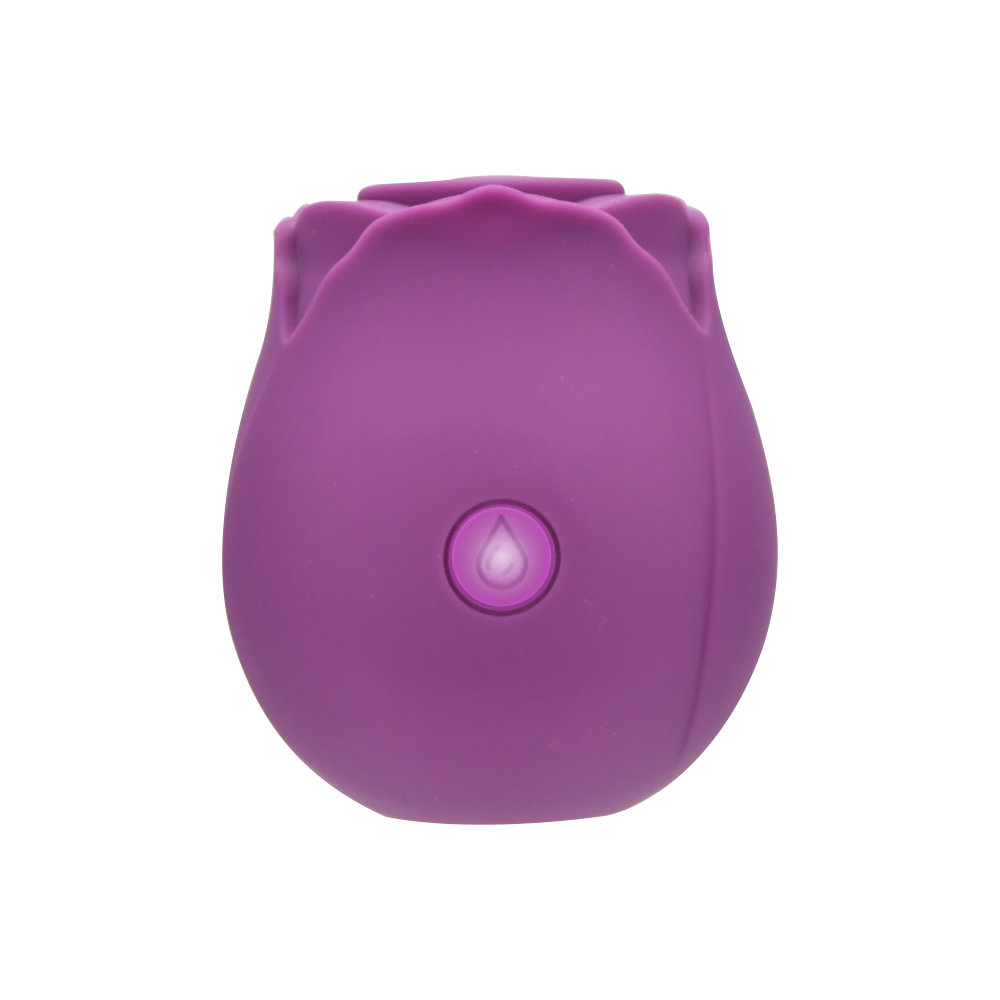 Vibrator cu sucțiune Rose Toy, mov, Loving Joy - imagine 3