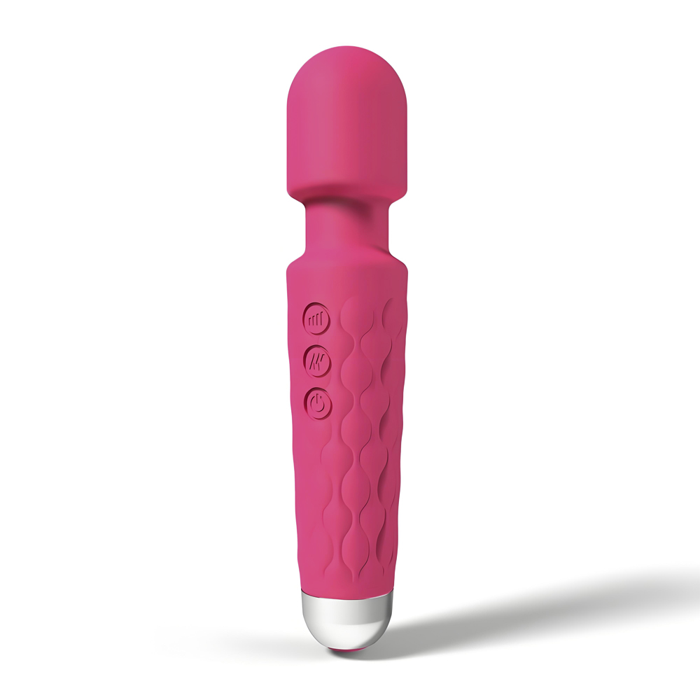 Vibrator wand cu 20 funcții, roz, Loving Joy - imagine 3