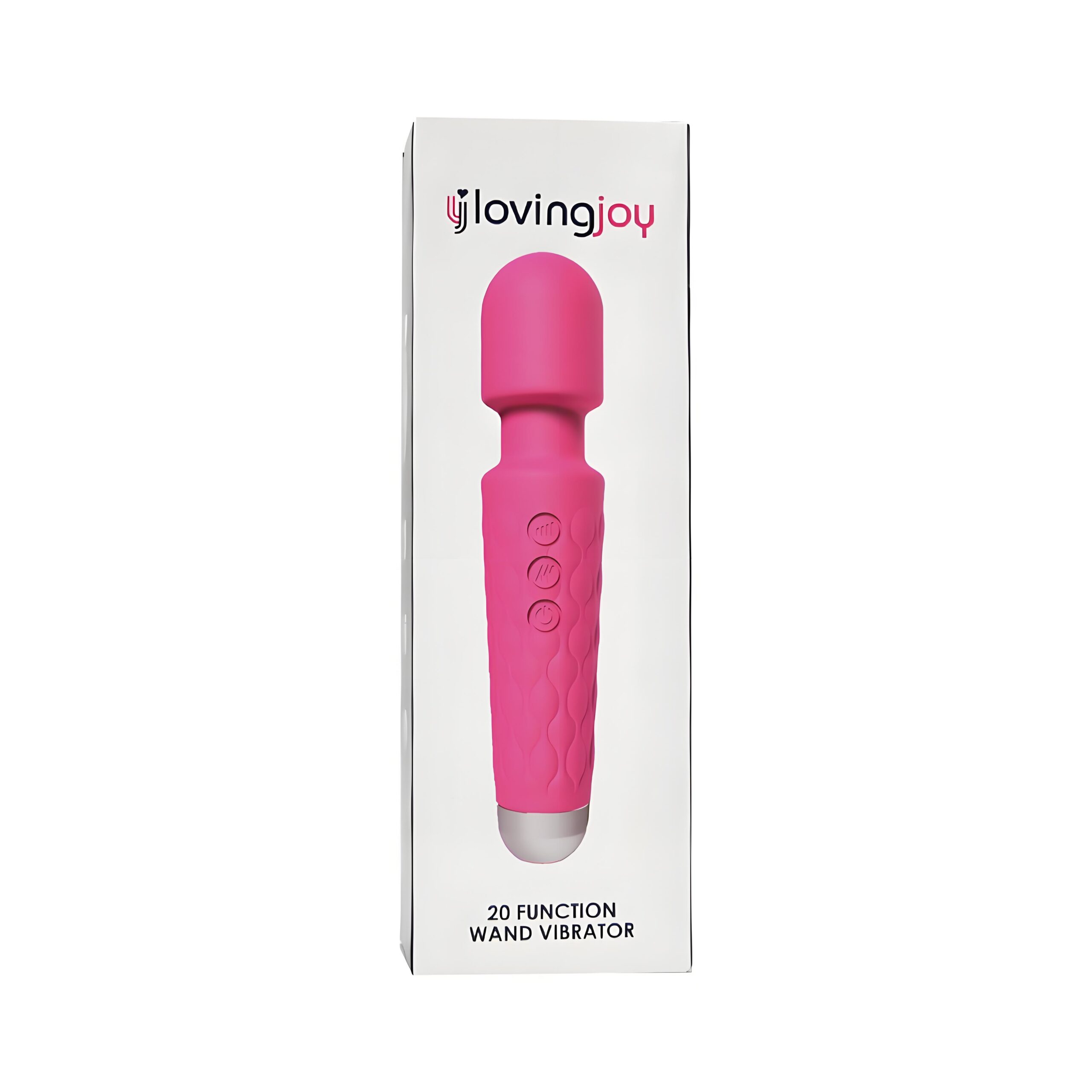 Vibrator wand cu 20 funcții, roz, Loving Joy - imagine 4