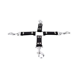 Set hogtie din piele cu 4 puncte BOUND