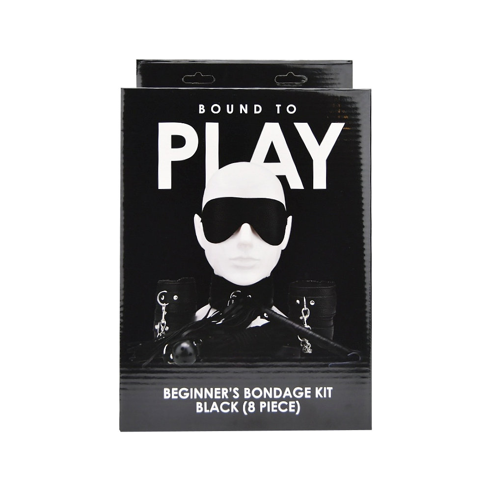 Set bondage pentru începători, negru, 8 piese, Bound to Play - imagine 10