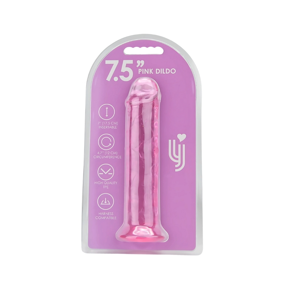 Dildo cu ventuză, 20cm, roz, Loving Joy - imagine 5