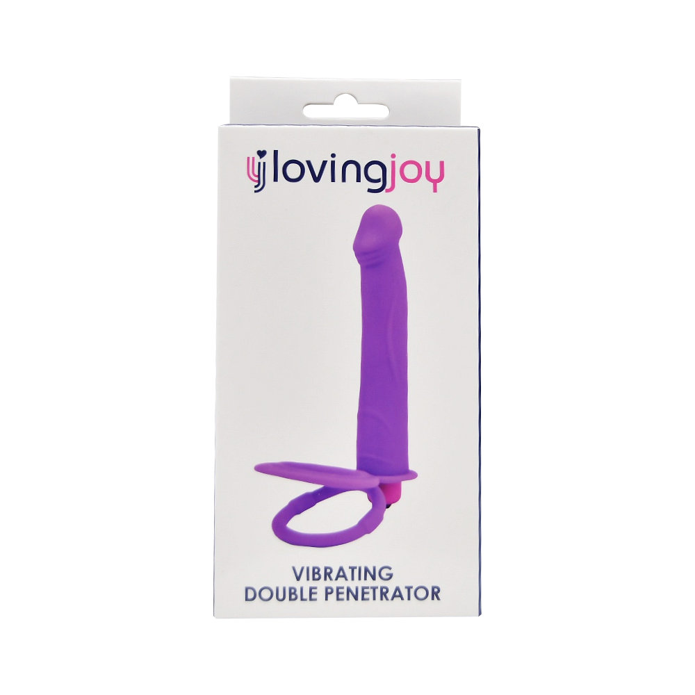 Strap-on vibrator cu penetrare dublă Loving Joy - imagine 3