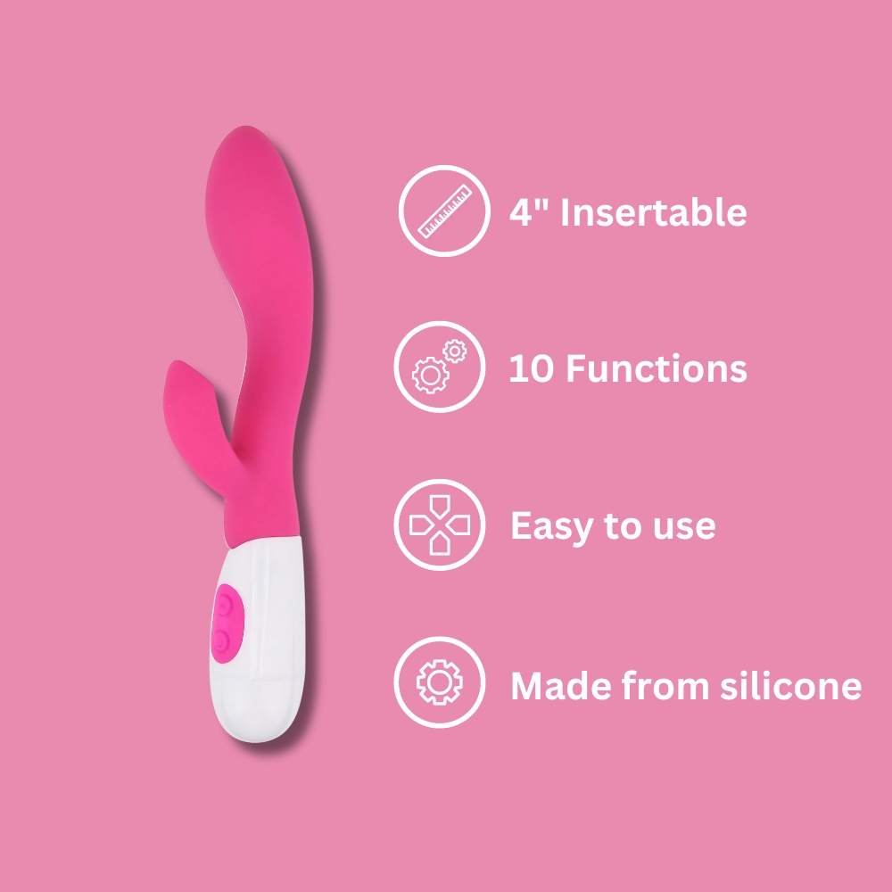 Vibrator rabbit pentru punctul G Jessica Rabbit - imagine 4