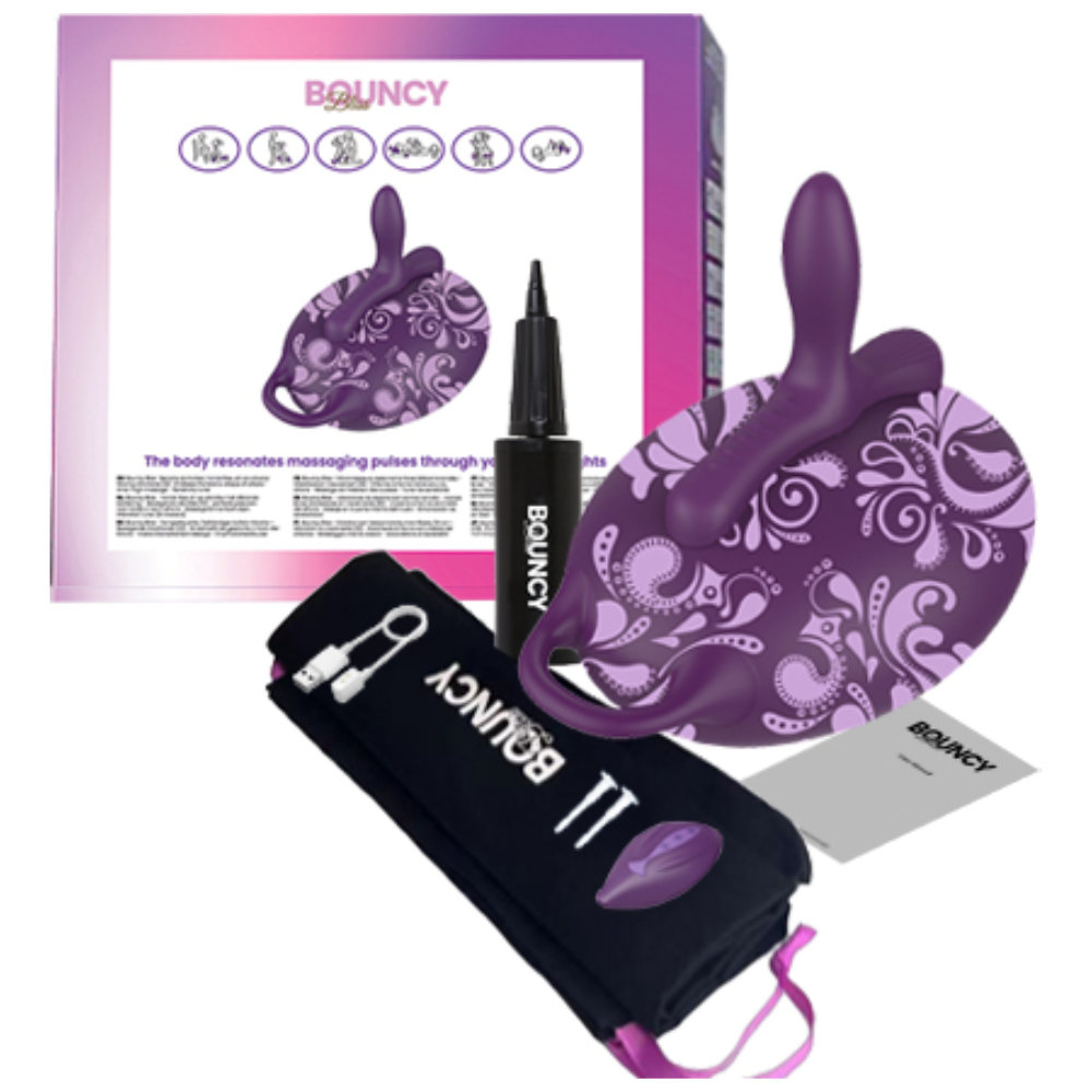 Vibrator sit-on cu telecomandă Bouncy Bliss - imagine 5