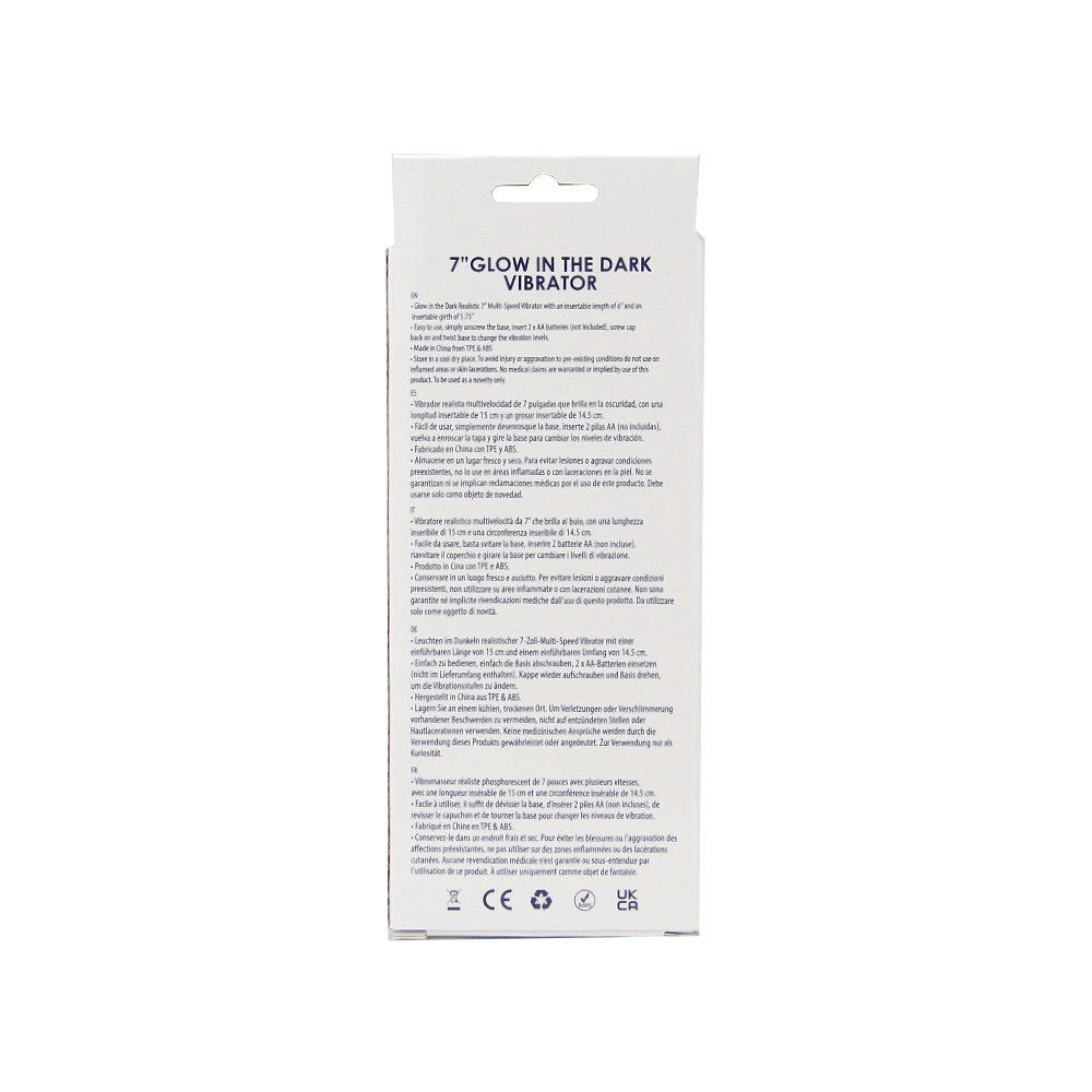 Vibrator realist fosforescent, 18,5cm, Loving Joy - imagine 9