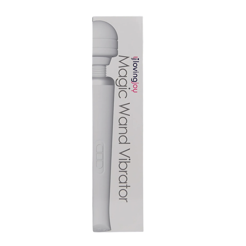 Vibrator wand magic reîncărcabil, alb, Loving Joy - imagine 5