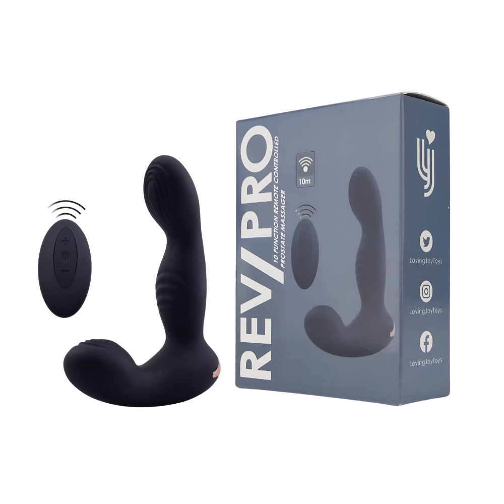 Stimulator de prostată cu telecomandă, 10 funcții, Rev-Pro - imagine 12