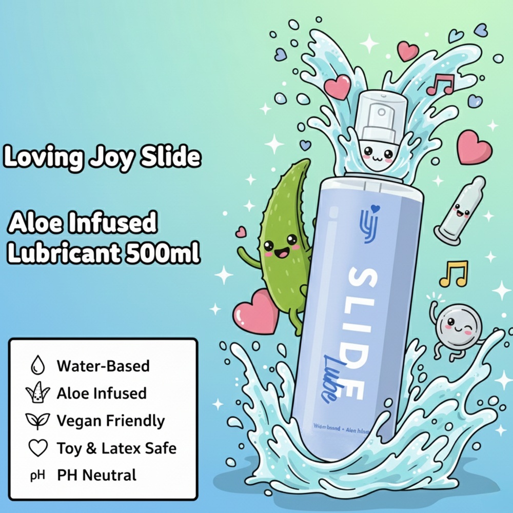 Lubrifiant pe bază de apă Slide 500ml Loving Joy - imagine 9