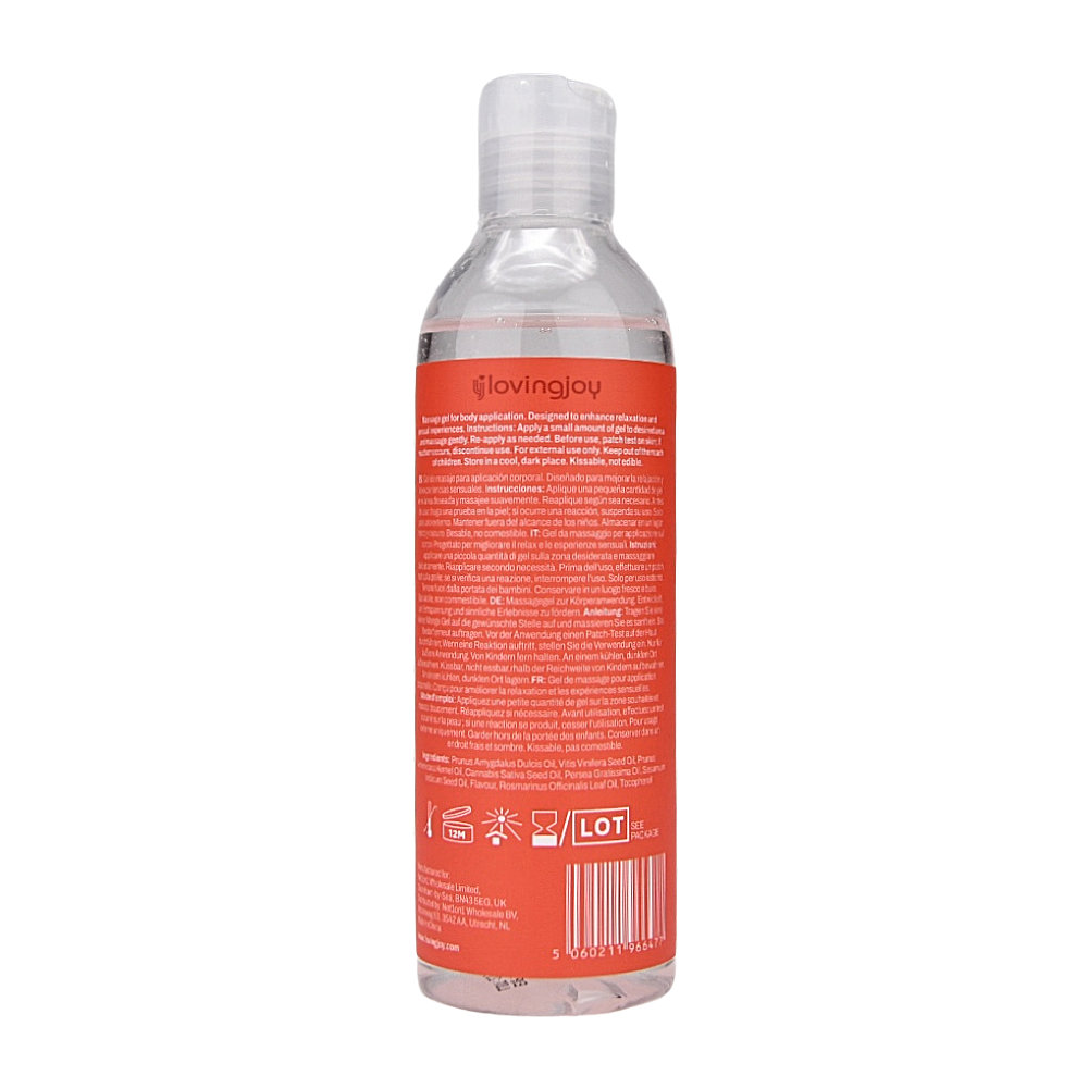 Gel de masaj cu căpșuni 250ml Loving Joy - imagine 3