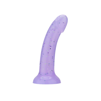 Dildo din silicon fosforescent UV Mina Starlight