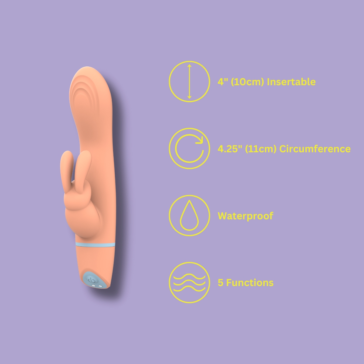 Vibrator rabbit pentru punctul G, Mina Thrill - imagine 4