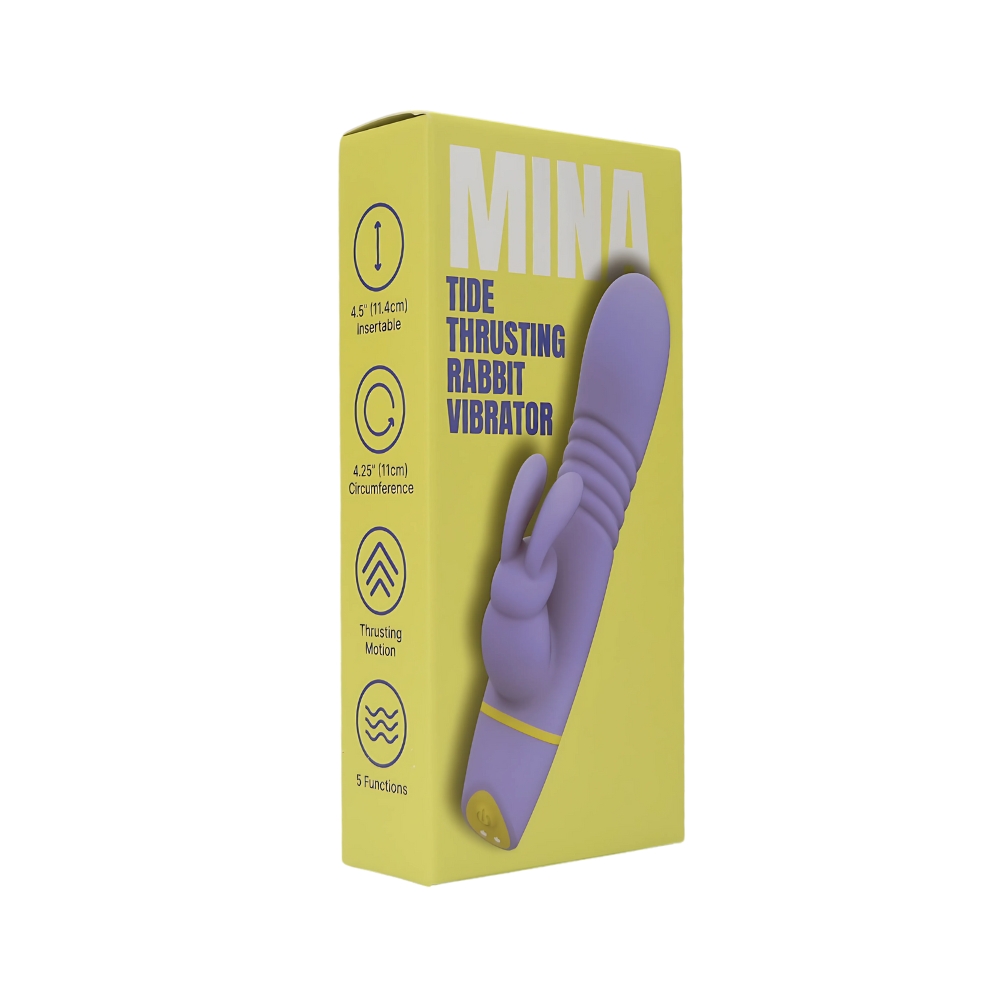 Vibrator rabbit cu împingere, Mina Tide - imagine 11