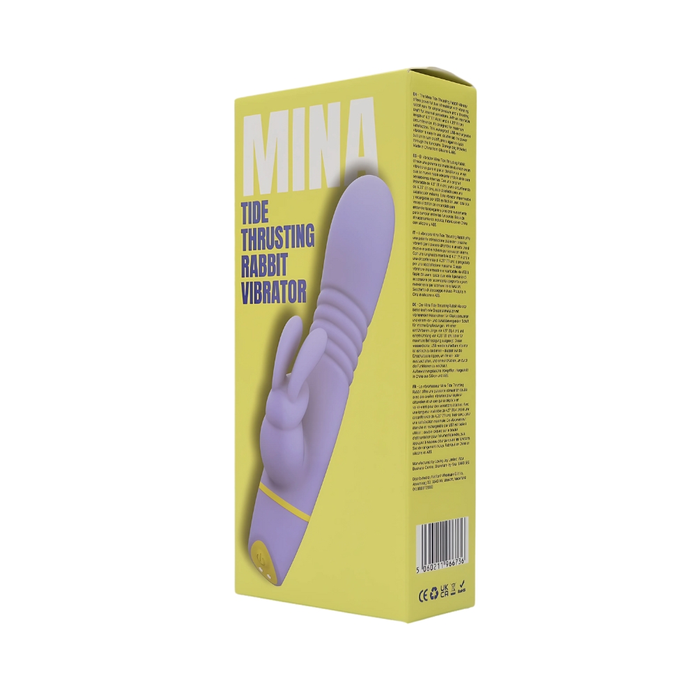 Vibrator rabbit cu împingere, Mina Tide - imagine 12