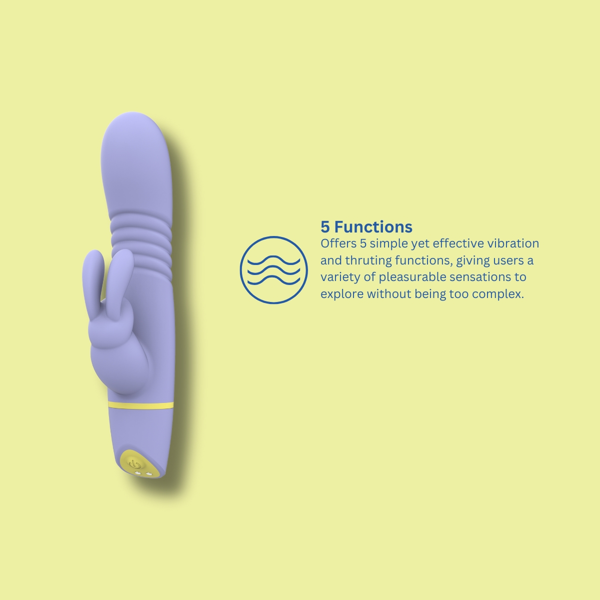 Vibrator rabbit cu împingere, Mina Tide - imagine 8