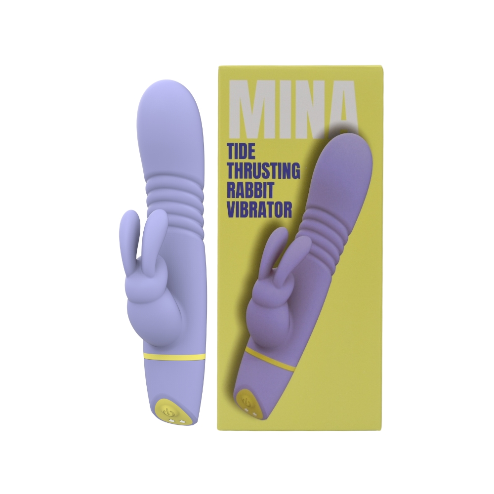 Vibrator rabbit cu împingere, Mina Tide - imagine 9