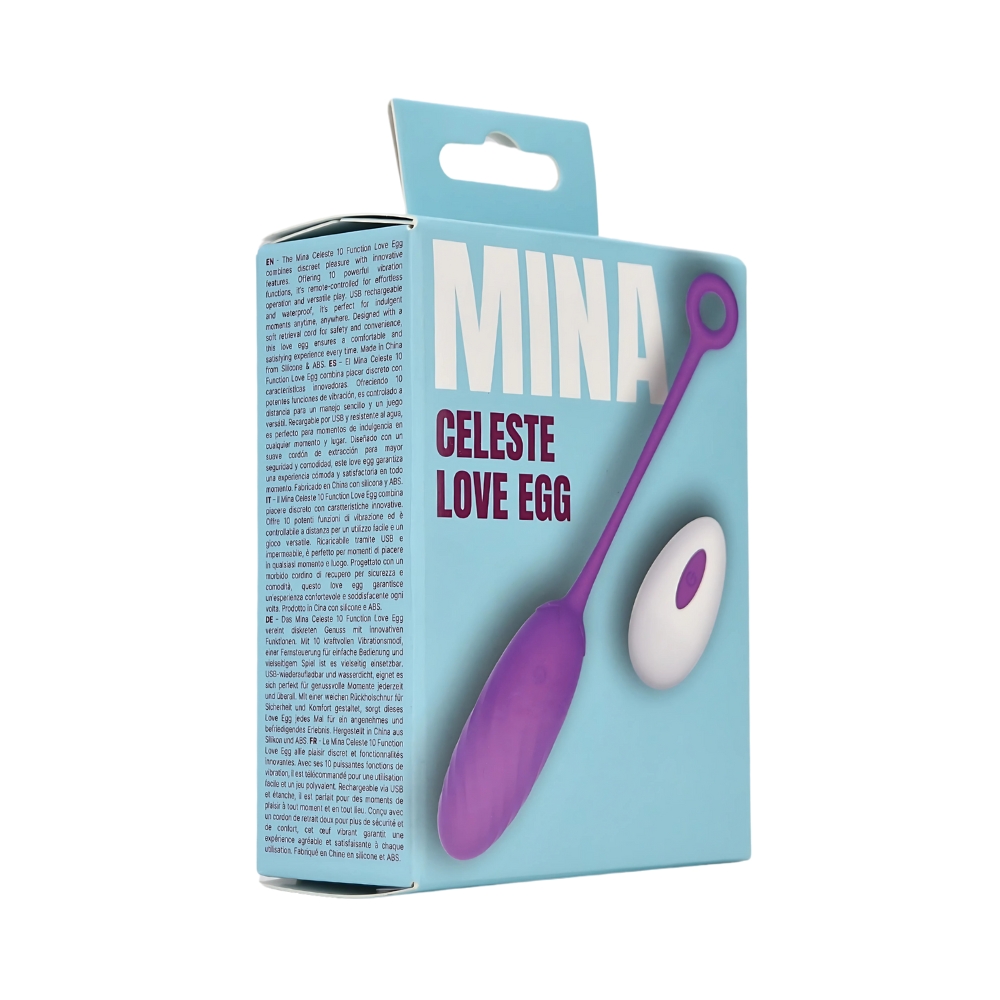 Ou vibrator cu telecomandă Mina Celeste, 10 funcții - imagine 8