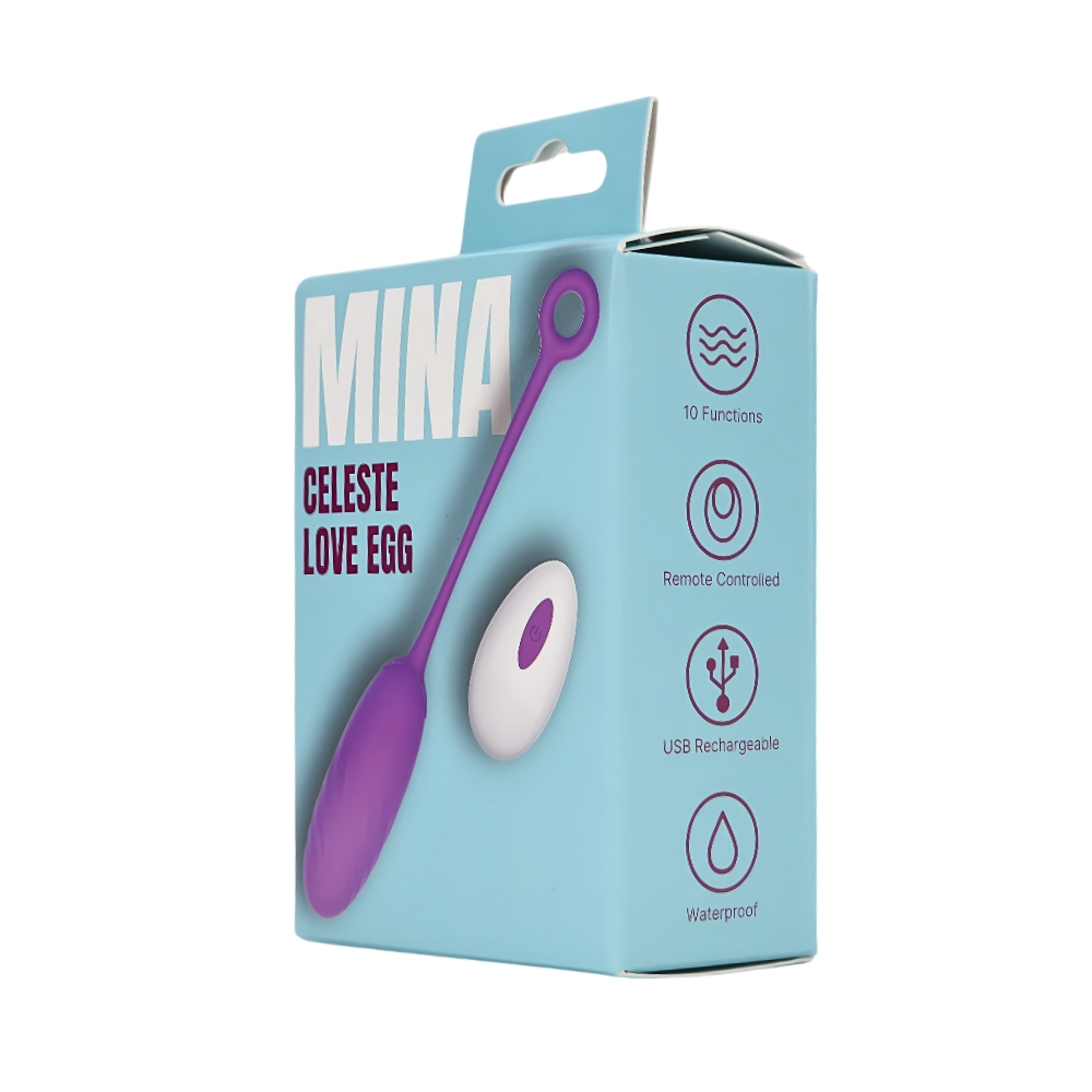 Ou vibrator cu telecomandă Mina Celeste, 10 funcții - imagine 7